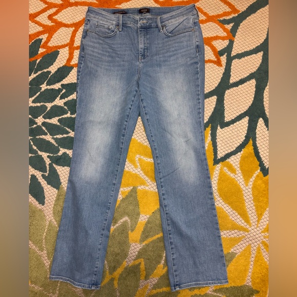 NYDJ Marilyn Straight Jeans Women’s 16 Light Wash Lift Tuck® - Picture 1 of 10